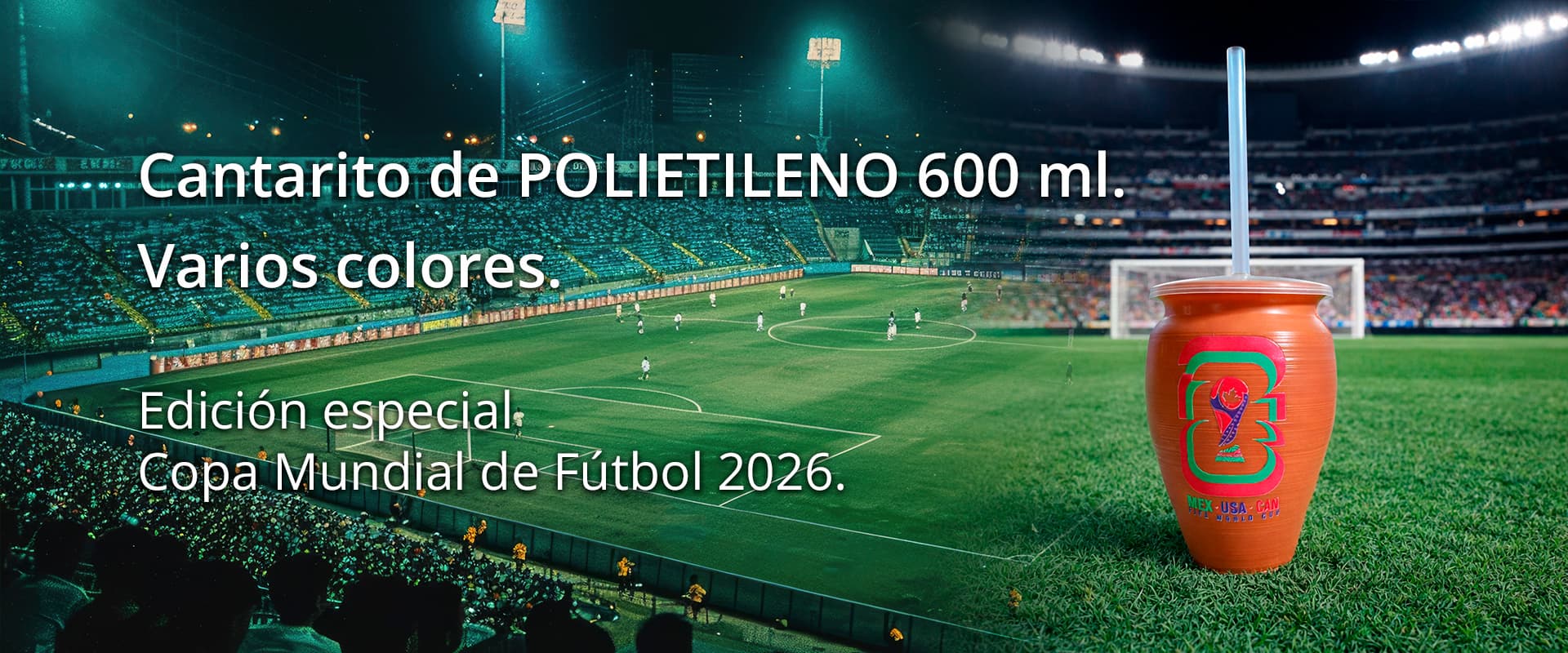 Cantarito edición especial Copa Mundial de Fútbol de 2026 - Plásticos Espinoza