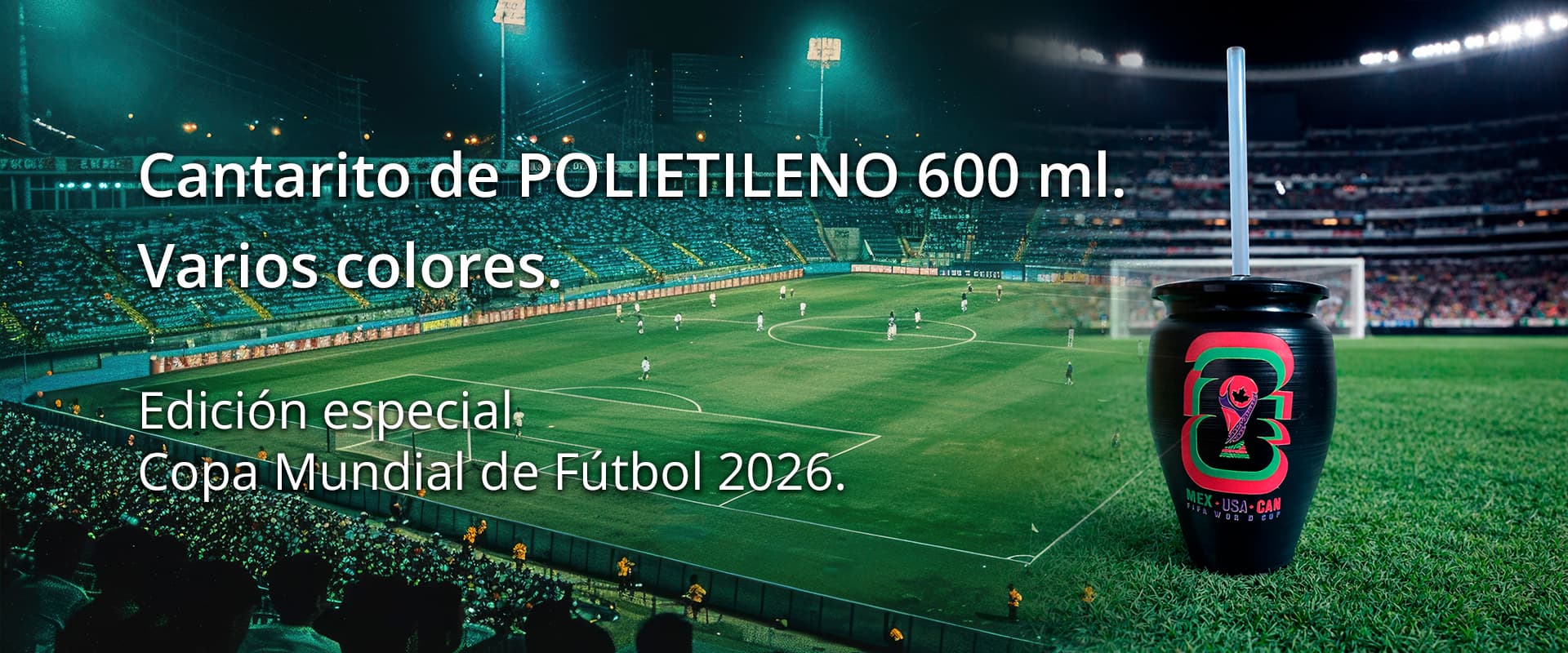 Cantarito edición especial Copa Mundial de Fútbol de 2026 - Plásticos Espinoza